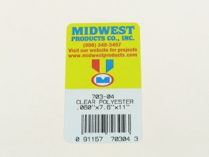 703-03 CLEAR POLYESTER .040 (1.02mm) 